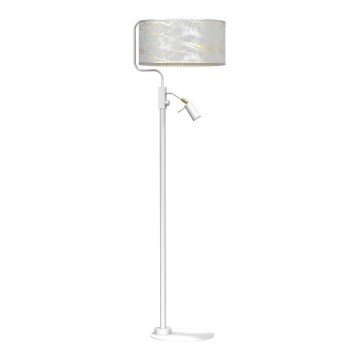 Lámpara de pie SENSO 1xE27/40W/230V + 1xGU10/7W blanco