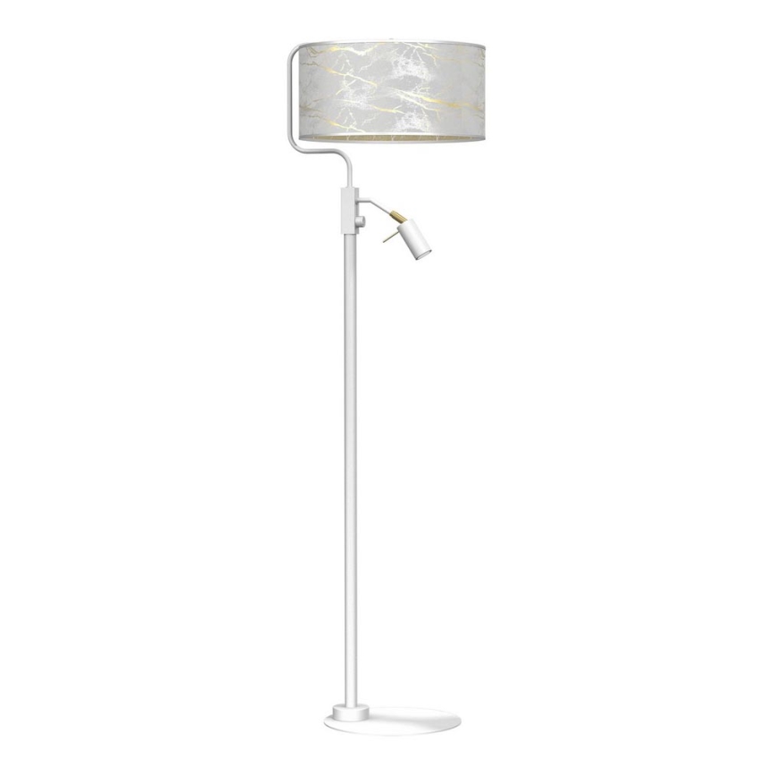 Lámpara de pie SENSO 1xE27/40W/230V + 1xGU10/7W blanco
