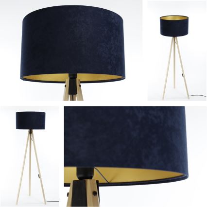 Lámpara de pie STANDART 1xE27/60W/230V azul/beige