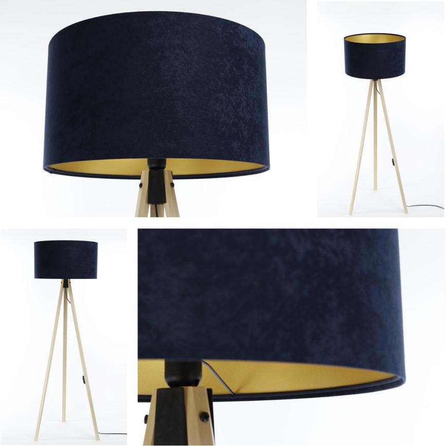 Lámpara de pie STANDART 1xE27/60W/230V azul/beige