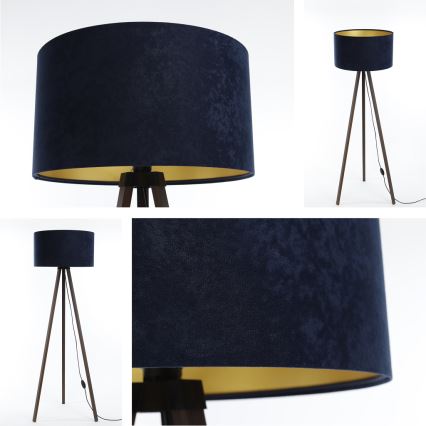 Lámpara de pie STANDART 1xE27/60W/230V azul/marrón