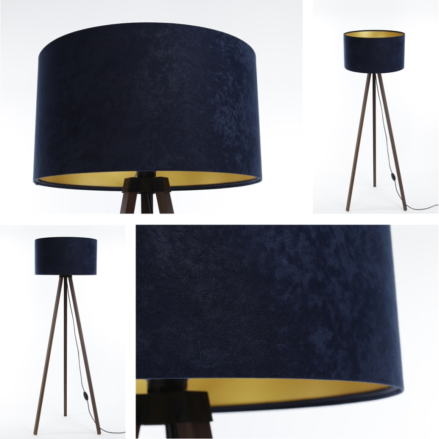 Lámpara de pie STANDART 1xE27/60W/230V azul/marrón