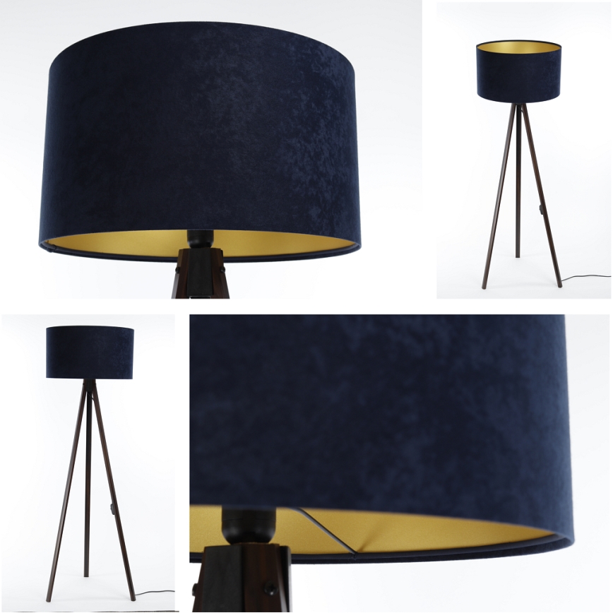 Lámpara de pie STANDART 1xE27/60W/230V azul/marrón
