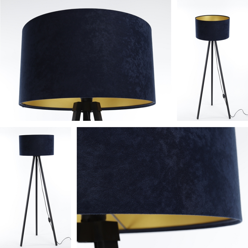 Lámpara de pie STANDART 1xE27/60W/230V azul/negro