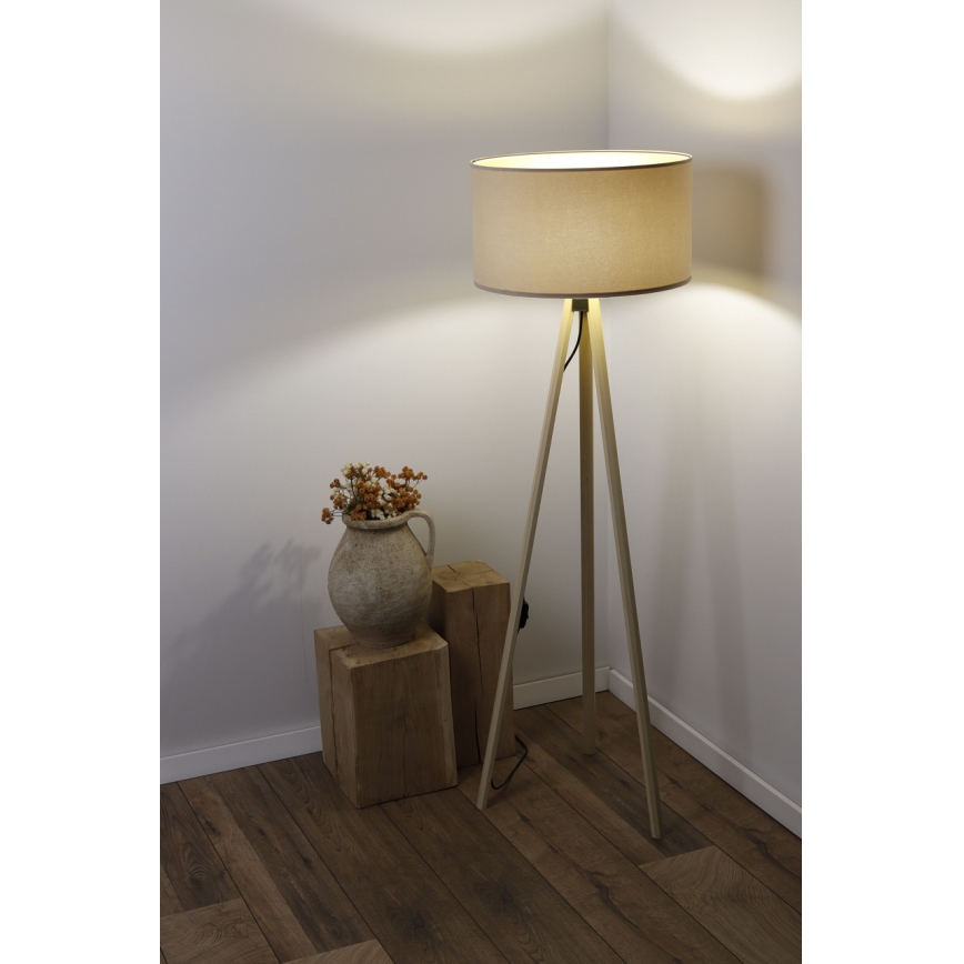 Lámpara de pie STANDART 1xE27/60W/230V beige