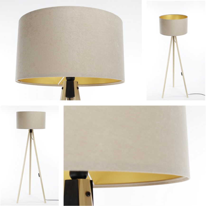 Lámpara de pie STANDART 1xE27/60W/230V beige