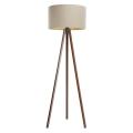Lámpara de pie STANDART 1xE27/60W/230V beige/wengué