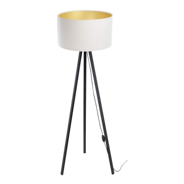 Lámpara de pie STANDART 1xE27/60W/230V blanca/wenge