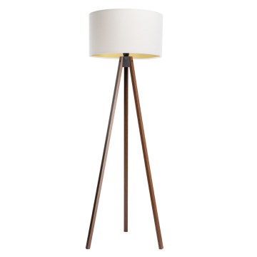 Lámpara de pie STANDART 1xE27/60W/230V blanca/wenge