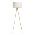 Lámpara de pie STANDART 1xE27/60W/230V blanco/beige