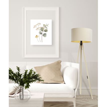 Lámpara de pie STANDART 1xE27/60W/230V crema/beige