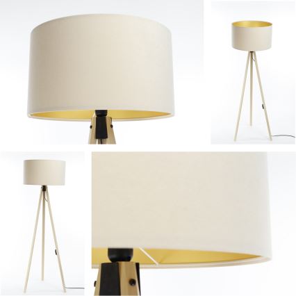 Lámpara de pie STANDART 1xE27/60W/230V crema/beige