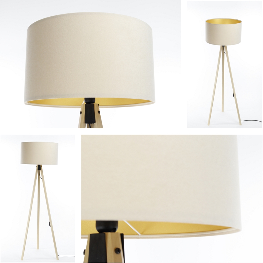Lámpara de pie STANDART 1xE27/60W/230V crema/beige