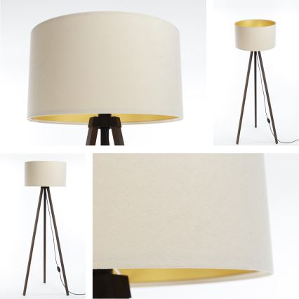 Lámpara de pie STANDART 1xE27/60W/230V crema/marrón