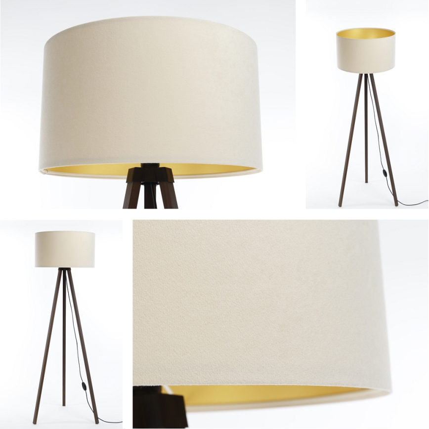 Lámpara de pie STANDART 1xE27/60W/230V crema/marrón