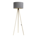 Lámpara de pie STANDART 1xE27/60W/230V gris/beige
