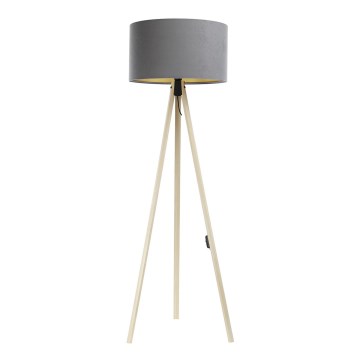 Lámpara de pie STANDART 1xE27/60W/230V gris/beige