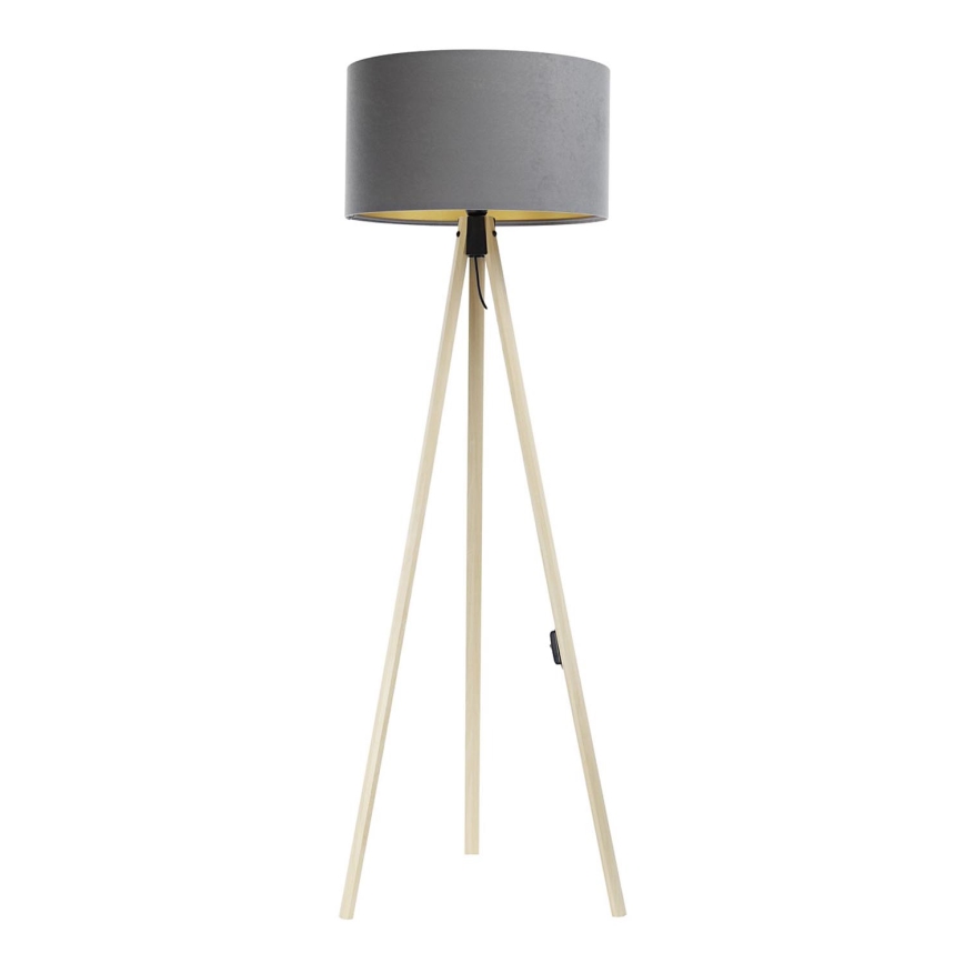 Lámpara de pie STANDART 1xE27/60W/230V gris/beige