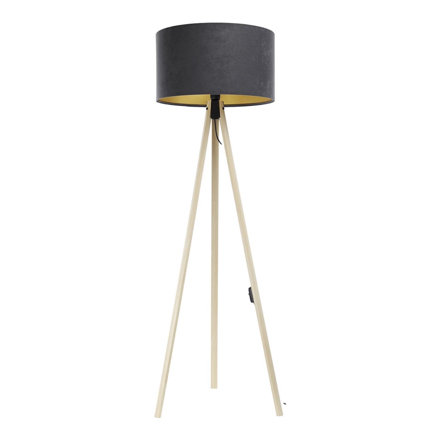 Lámpara de pie STANDART 1xE27/60W/230V gris/beige