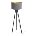 Lámpara de pie STANDART 1xE27/60W/230V gris/wengué