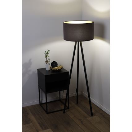 Lámpara de pie STANDART 1xE27/60W/230V gris/wengué