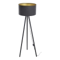 Lámpara de pie STANDART 1xE27/60W/230V gris/wengué