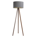 Lámpara de pie STANDART 1xE27/60W/230V gris/wengué