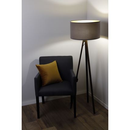 Lámpara de pie STANDART 1xE27/60W/230V gris/wengué