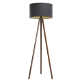 Lámpara de pie STANDART 1xE27/60W/230V gris/wengué