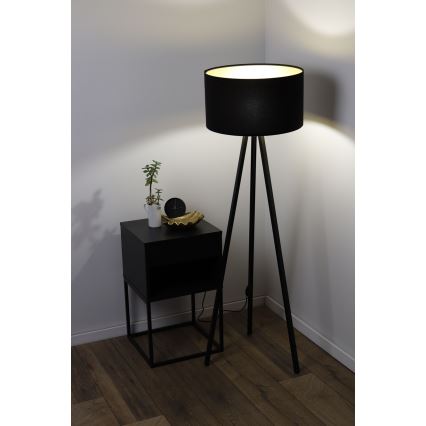 Lámpara de pie STANDART 1xE27/60W/230V negra/wengué
