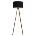 Lámpara de pie STANDART 1xE27/60W/230V negra/wengué