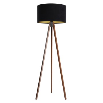 Lámpara de pie STANDART 1xE27/60W/230V negra/wengué