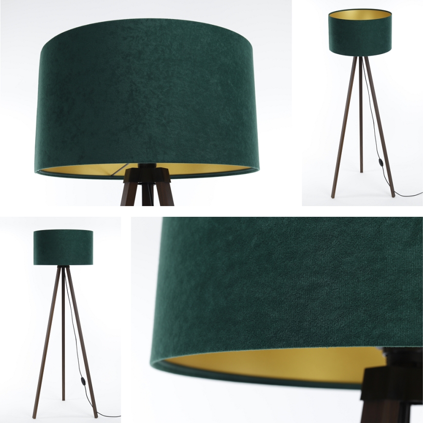 Lámpara de pie STANDART 1xE27/60W/230V verde/marrón