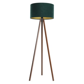 Lámpara de pie STANDART 1xE27/60W/230V verde/wengué