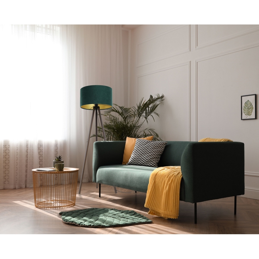 Lámpara de pie STANDART 1xE27/60W/230V verde/wengué