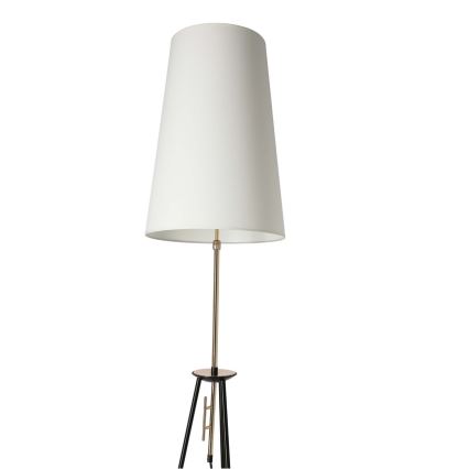 Lámpara de pie TAFLO 1xE27/60W/230V blanco/negro/dorado