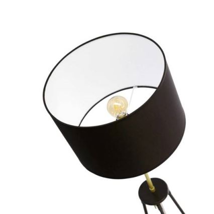 Lámpara de pie TEGOLA 1xE27/60W/230V negro/dorado