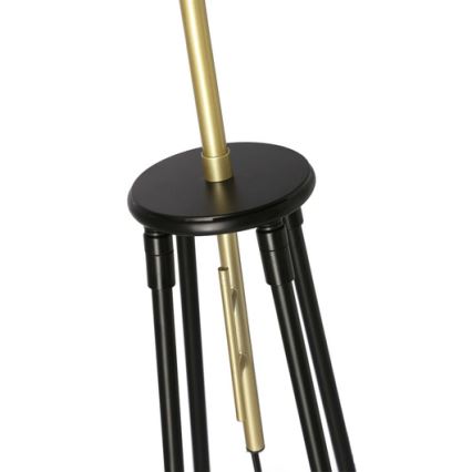 Lámpara de pie TEGOLA 1xE27/60W/230V negro/dorado