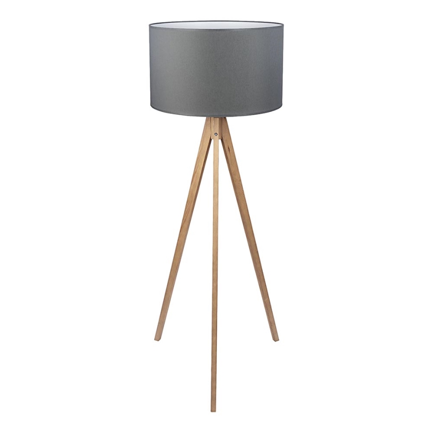 Lámpara de pie TREVISO 1xE27/25W/230V gris/madera