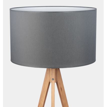 Lámpara de pie TREVISO 1xE27/25W/230V gris/madera