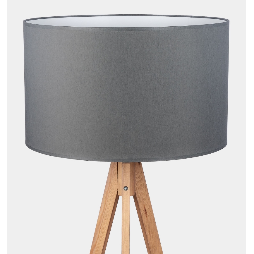 Lámpara de pie TREVISO 1xE27/25W/230V gris/madera
