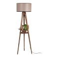 Lámpara de pie TRIPODE 1xE27/60W/230V beige/marrón