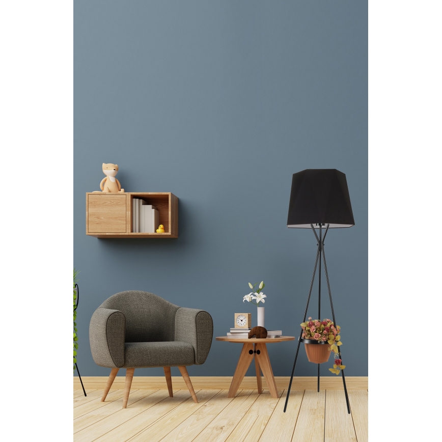 Lámpara de pie VENEDIK 1xE27/60W/230V negro