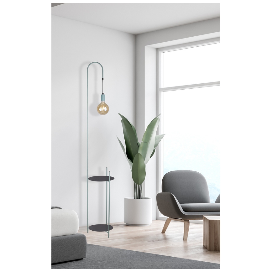 Lámpara de pie WALK 1xE27/40W/230V turquesa