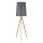 Lámpara de pie WALZ 1xE27/25W/230V gris/madera