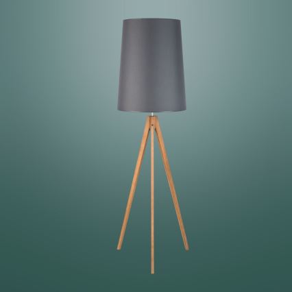 Lámpara de pie WALZ 1xE27/25W/230V gris/madera