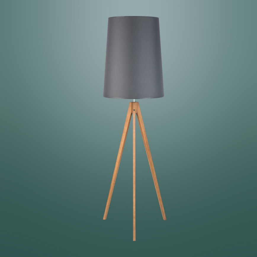 Lámpara de pie WALZ 1xE27/25W/230V gris/madera