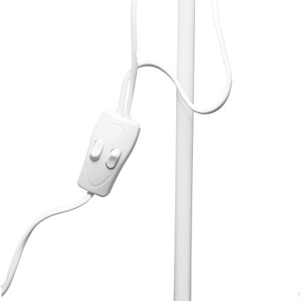 Lámpara de pie WENDY 1xE27/100W/230V + 1xE14/40W blanca