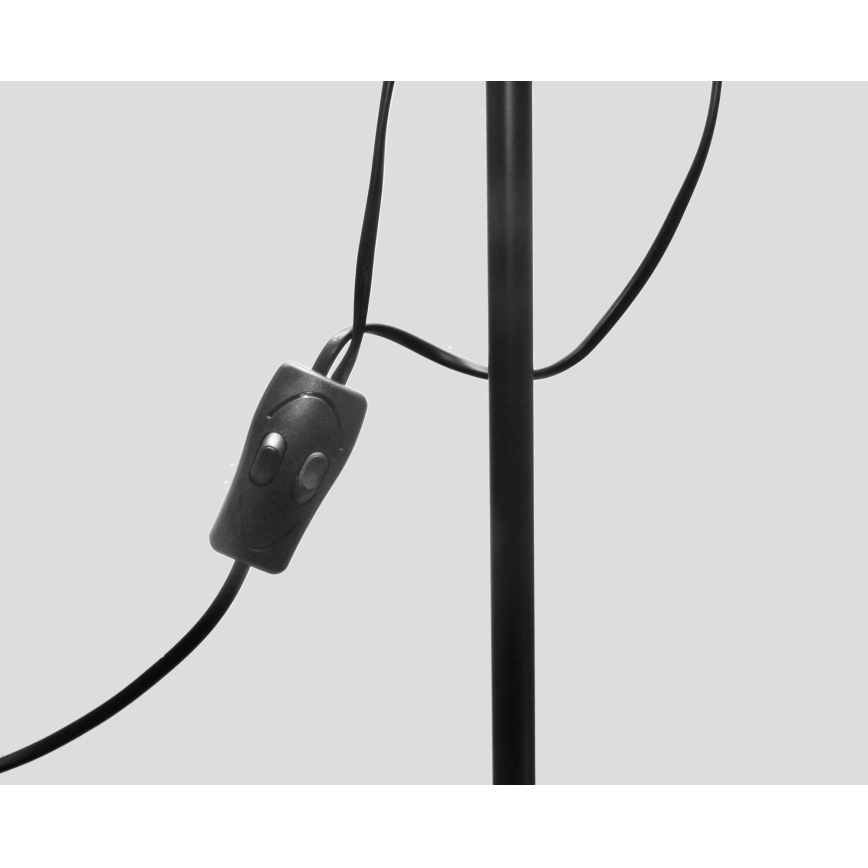 Lámpara de pie WENDY 1xE27/100W/230V + 1xE14/40W negra