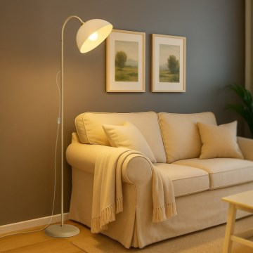 Lámpara de pie ZACK 1xE27/15W/230V beige